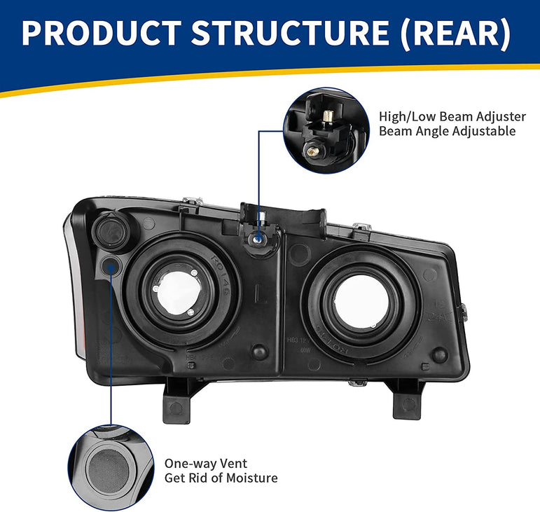 AutoSAVER88 Compatible Headlight Assembly (Not Compatible with Body Cladding Models) - JSI Racing 
