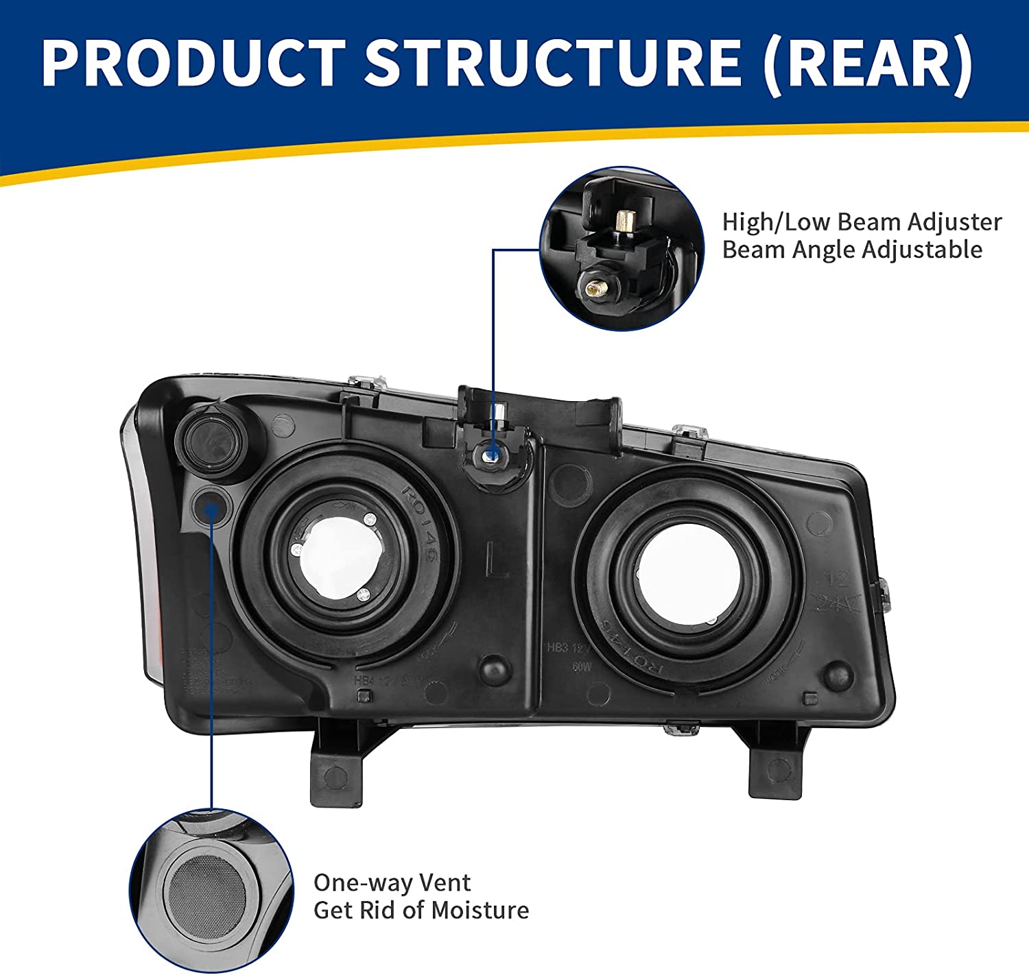 AutoSAVER88 Compatible Headlight Assembly (Not Compatible with Body Cladding Models) - JSI Racing 