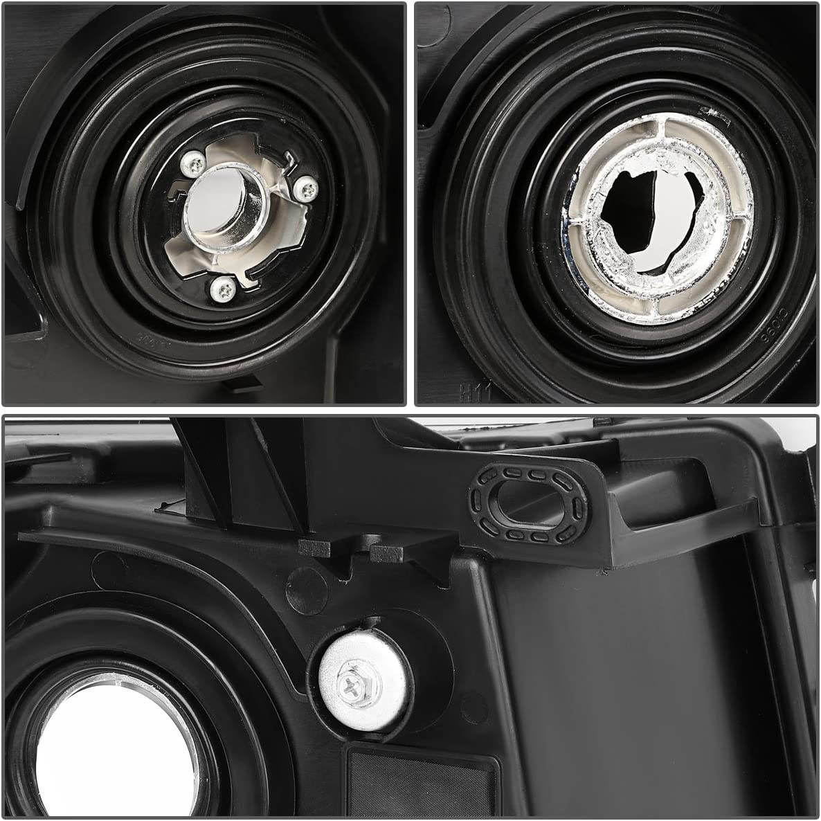 Dna Motoring Hlohcsil07chcl1 Chrome Housing Headlights Compatible With 0713 Silverado 15002500 Hd 3500 1500 - JSI Racing 