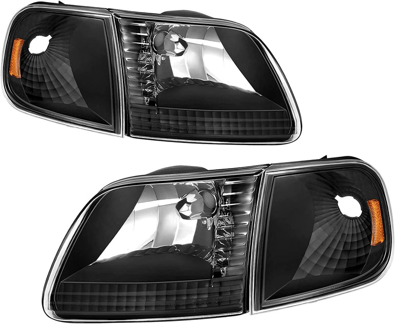 Headlight Assembly Replacement Fits 9703 Ford F1509702 Expedition Pickup - JSI Racing 