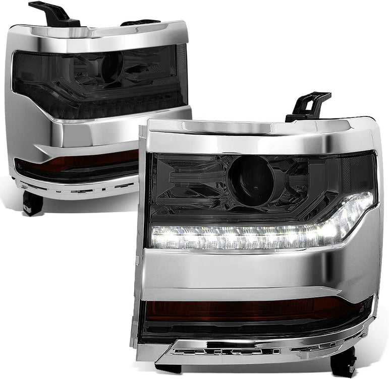 DNA Motoring HL-OH-034-CH-AM Headlight Assembly (Driver and Passenger Side) - JSI Racing 