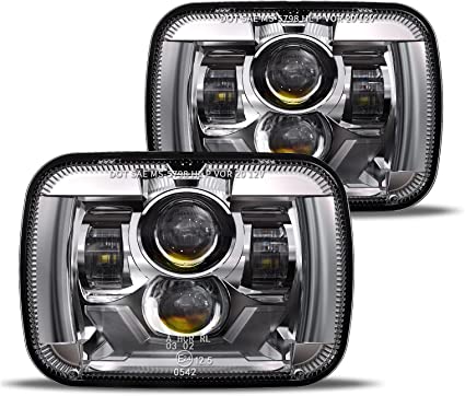 2020-2021 New Osram Chips 180w Dot 500 Brighter Antiglare H6054 5x7 7x6 LED Headlights With Turn Signal Drl Hilow Sealed Beam Compatible Jeep Cherokee Xj Wrangler Yj Ford Chevrolet Gmc Toyota Nissan Etc - JSI Racing 