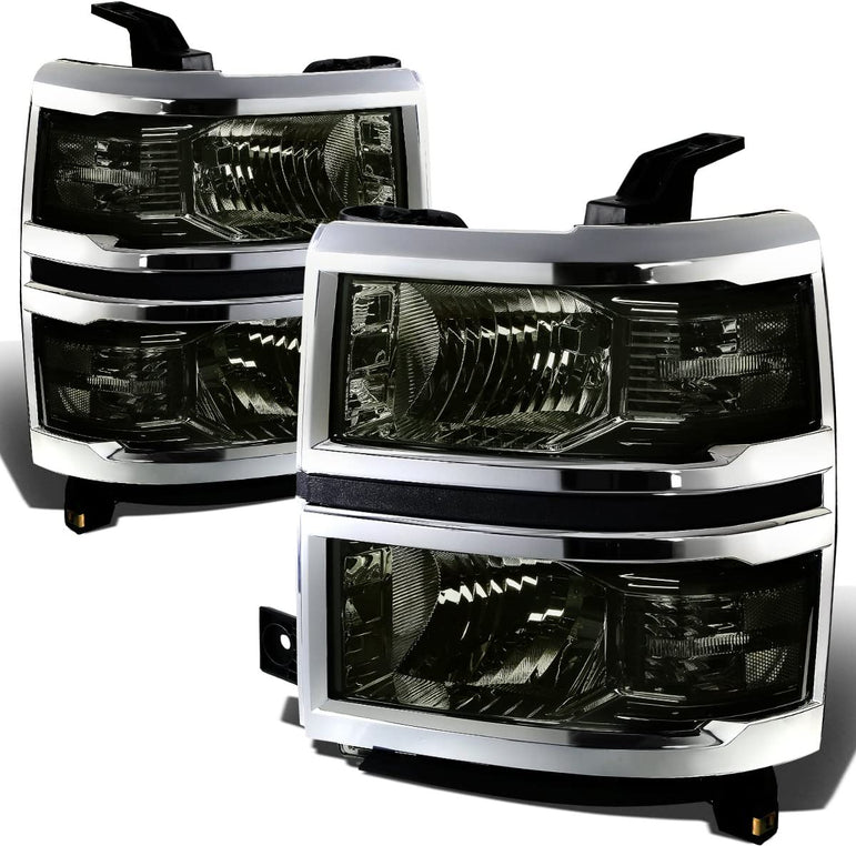 DNA Motoring HL-OH-034-CH-AM Headlight Assembly (Driver and Passenger Side) - JSI Racing 