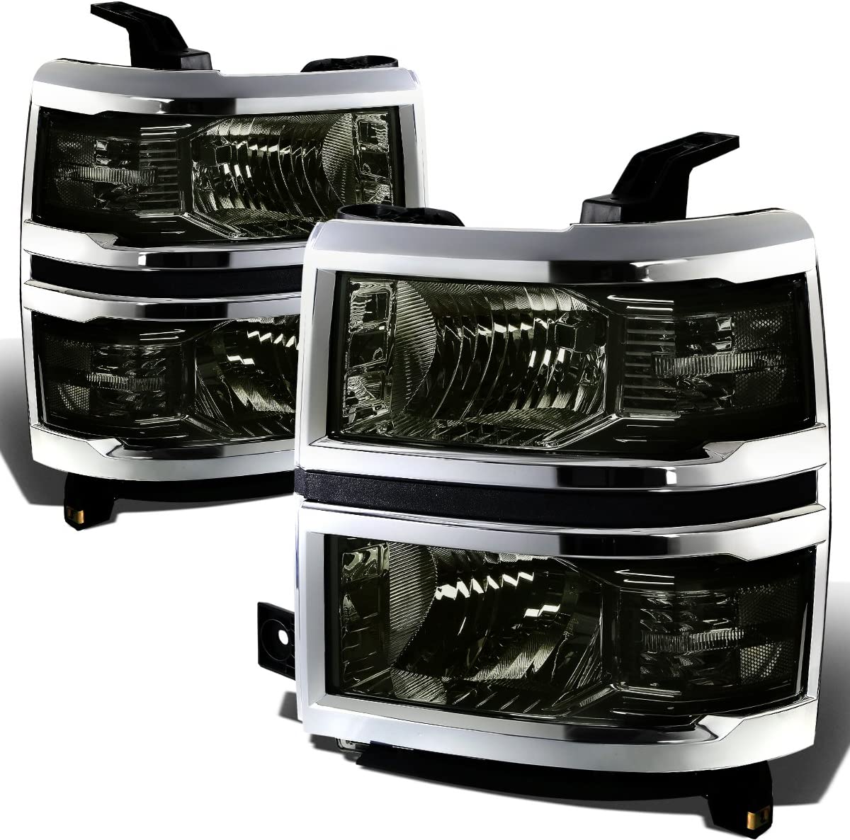 DNA Motoring HL-OH-034-CH-AM Headlight Assembly (Driver and Passenger Side) - JSI Racing 