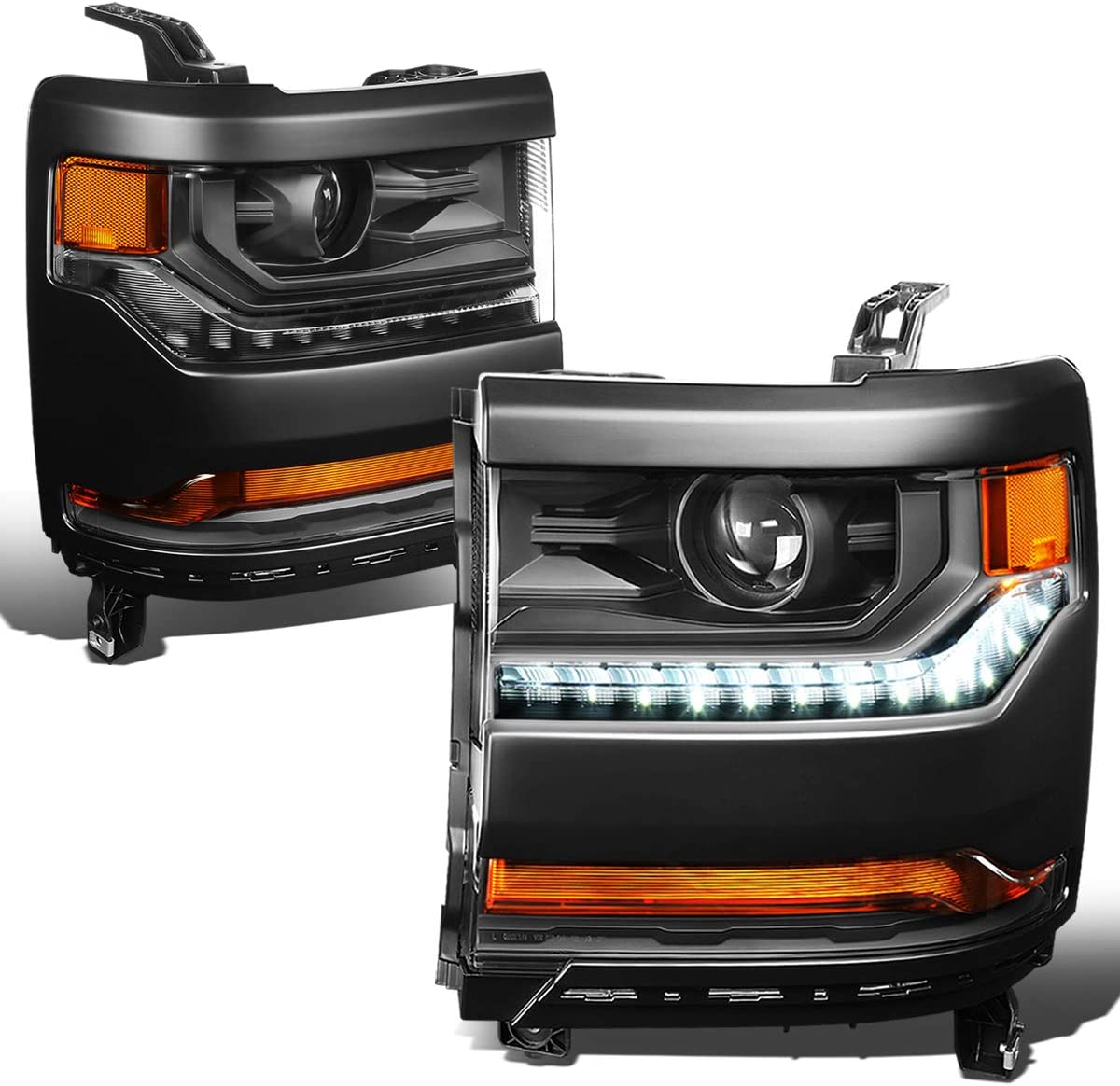 DNA Motoring HL-OH-034-CH-AM Headlight Assembly (Driver and Passenger Side) - JSI Racing 