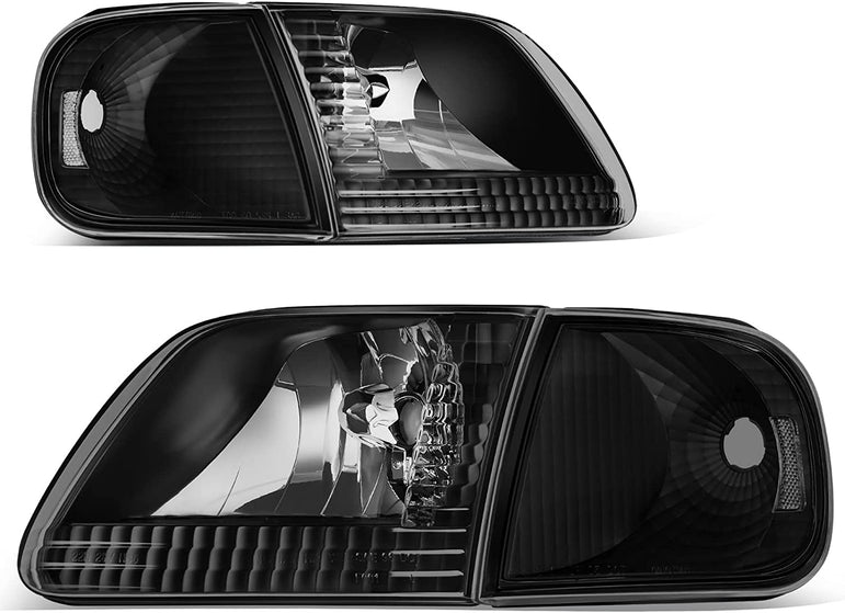 Headlight Assembly Replacement Fits 9703 Ford F1509702 Expedition Pickup - JSI Racing 