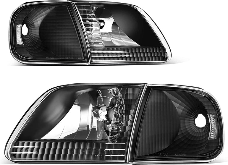 Headlight Assembly Replacement Fits 9703 Ford F1509702 Expedition Pickup - JSI Racing 