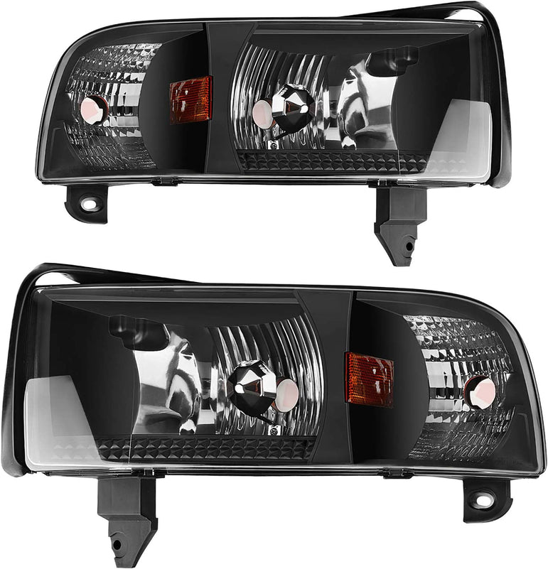 Autosaver88 Headlight Assembly Compatible With 19942001 Dodge Ram 1500 19942002 2500 3500 Without Drl - JSI Racing 