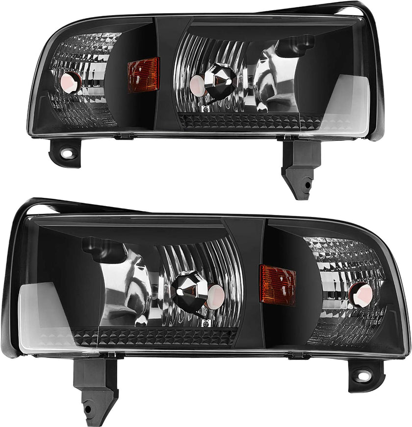 Autosaver88 Headlight Assembly Compatible With 19942001 Dodge Ram 1500 19942002 2500 3500 Without Drl - JSI Racing 