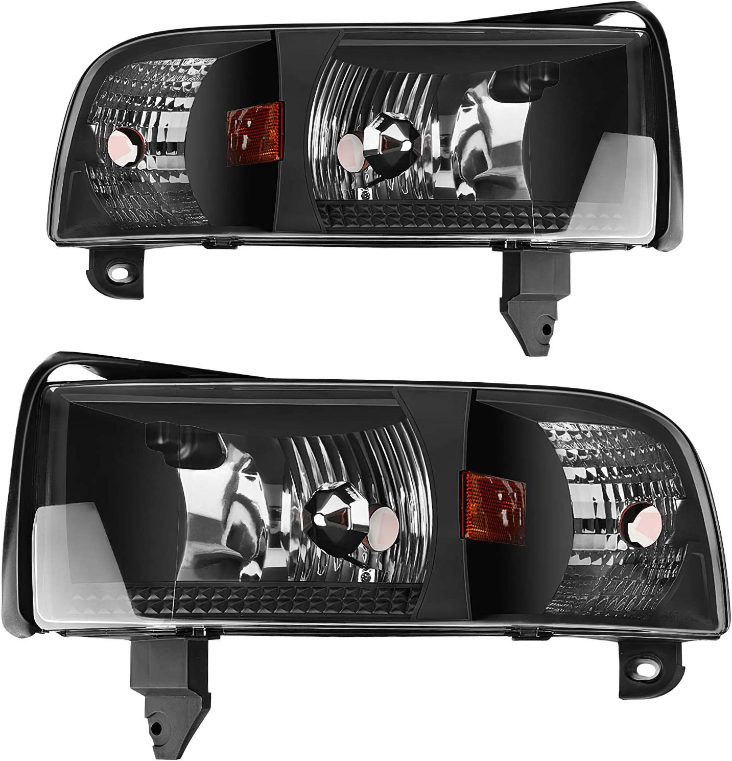 Autosaver88 Headlight Assembly Compatible With 19942001 Dodge Ram 1500 19942002 2500 3500 Without Drl - JSI Racing 