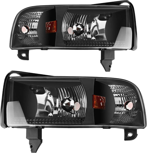 Autosaver88 Headlight Assembly Compatible With 19942001 Dodge Ram 1500 19942002 2500 3500 Without Drl - JSI Racing 