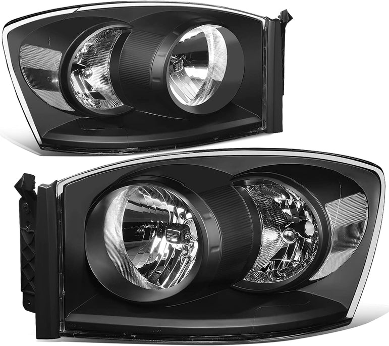 NTXGlow Factory Style Headlights (06-09 Dodge Ram 1500 2500 3500) - JSI Racing 