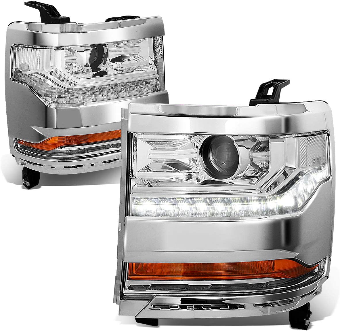 DNA Motoring HL-OH-034-CH-AM Headlight Assembly (Driver and Passenger Side) - JSI Racing 