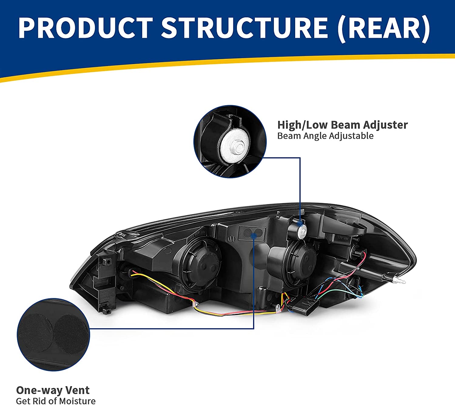 Autosaver88 Headlight Assembly Compatible With 20062013 Chevy Impala 06 07 Monte Carlo Replacement Headlamp Black Housing Amber Reflector Clear Lens A Oe - JSI Racing 