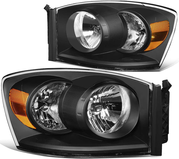 NTXGlow Factory Style Headlights (06-09 Dodge Ram 1500 2500 3500) - JSI Racing 