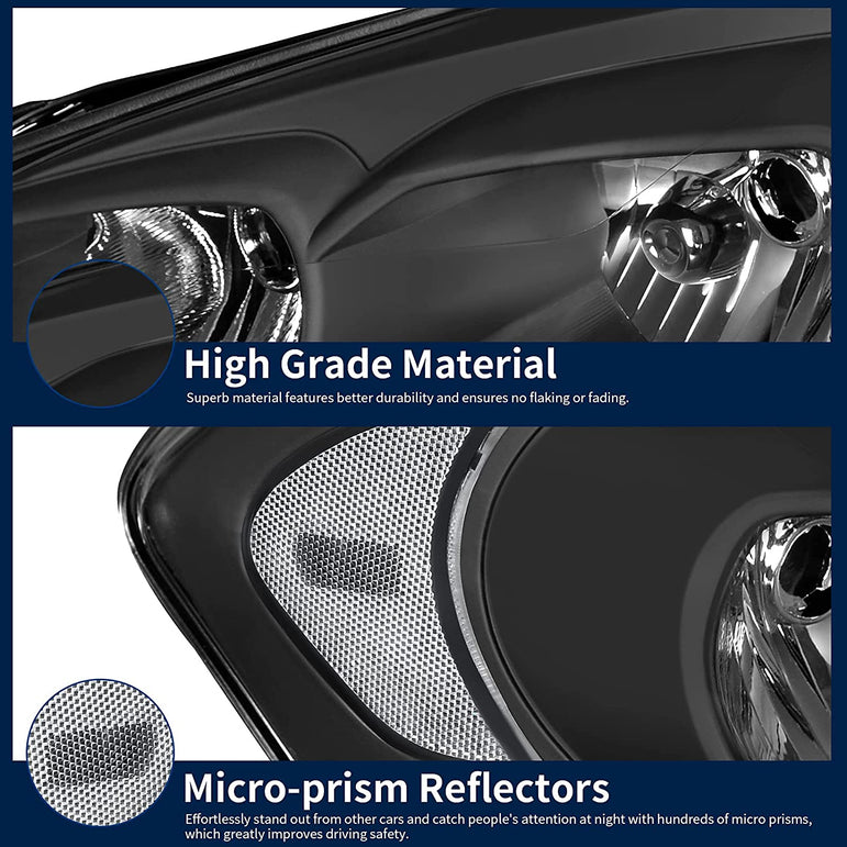 Autosaver88 Headlight Assembly Compatible With 20062013 Chevy Impala 06 07 Monte Carlo Replacement Headlamp Driving Light Black Housing Reflector Clear Lens 25958359 25958360 A Oe - JSI Racing 