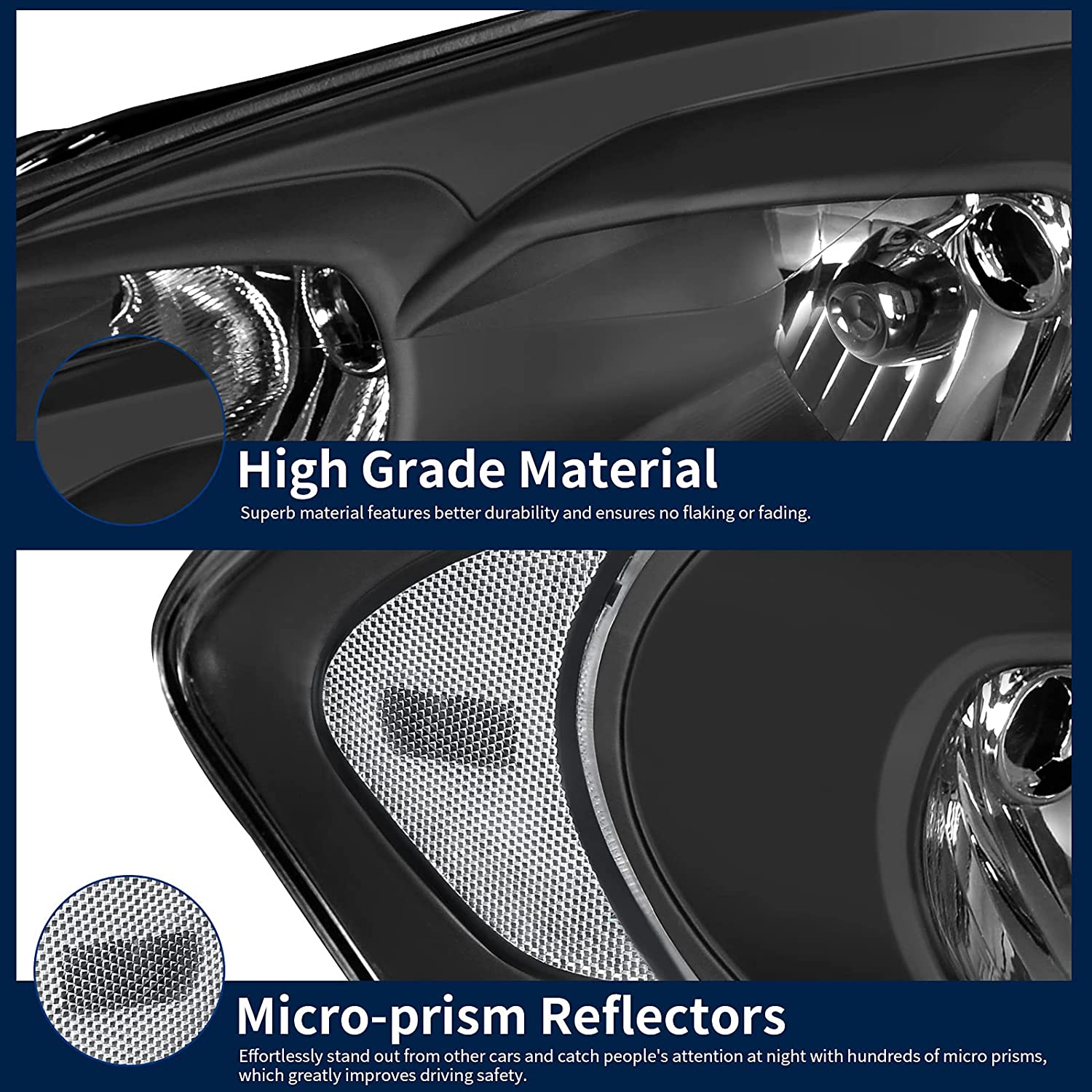 Autosaver88 Headlight Assembly Compatible With 20062013 Chevy Impala 06 07 Monte Carlo Replacement Headlamp Driving Light Black Housing Reflector Clear Lens 25958359 25958360 A Oe - JSI Racing 