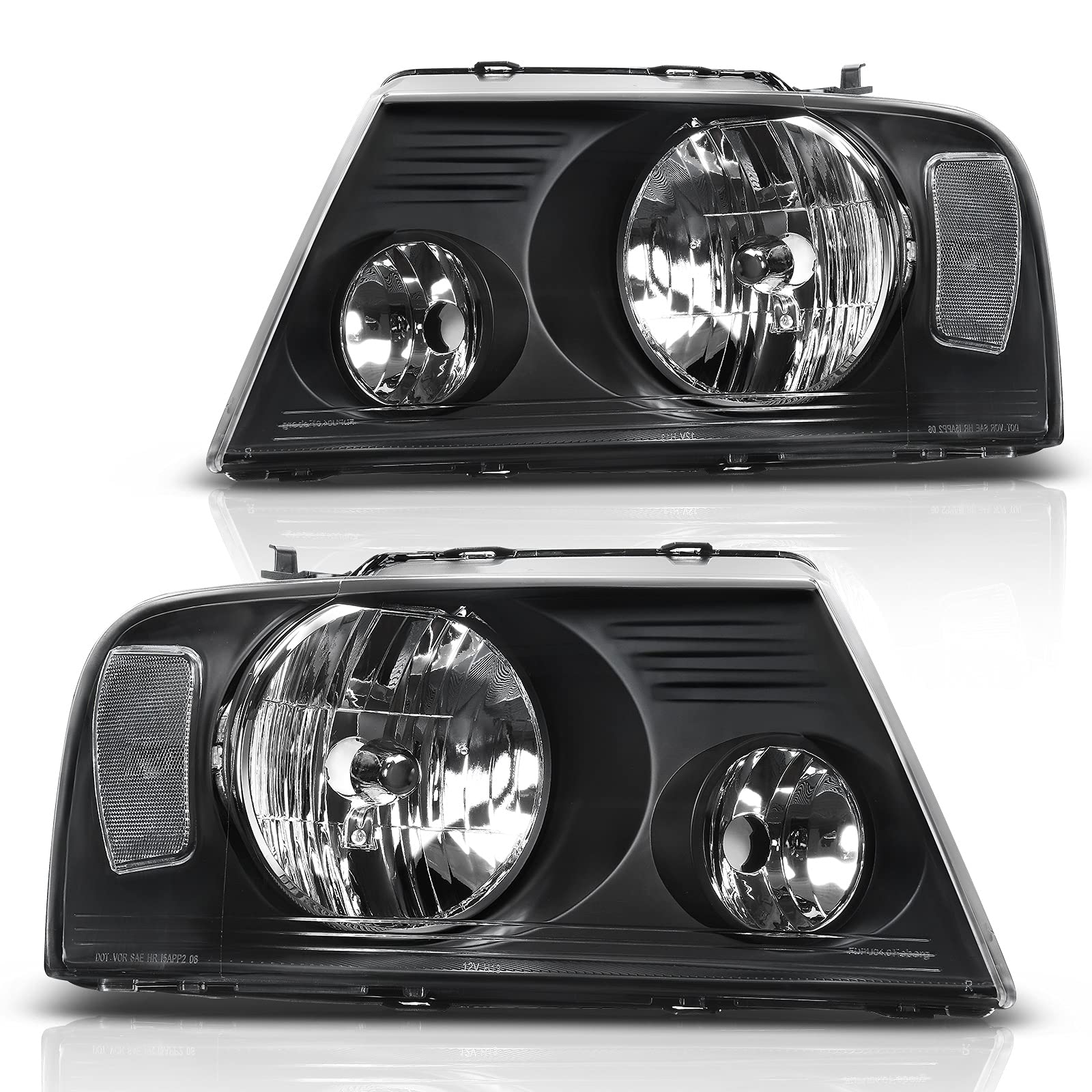 2004-2008 Ford F150 Reflector Headlights - JSI Racing 