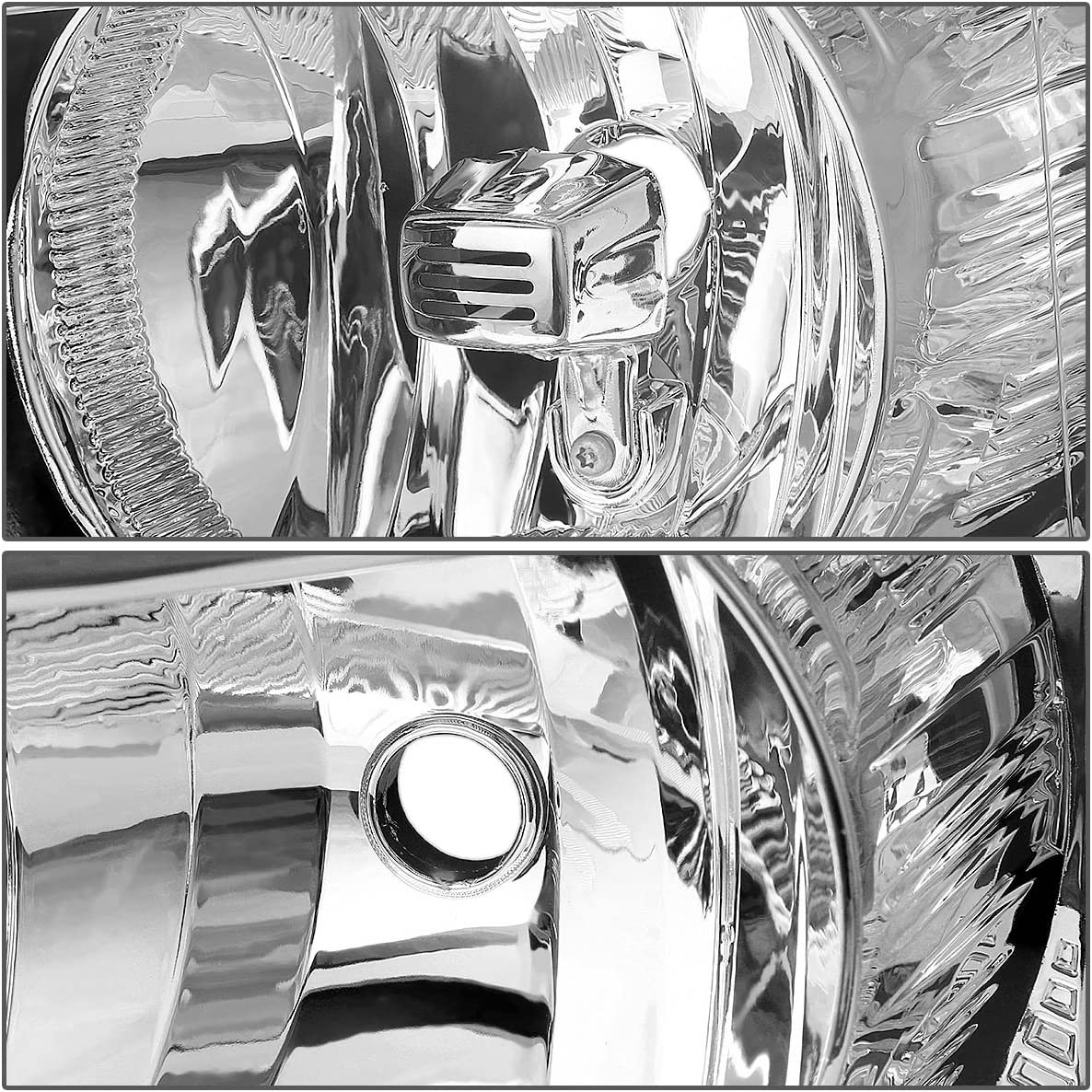Dna Motoring Hlohcsil07chcl1 Chrome Housing Headlights Compatible With 0713 Silverado 15002500 Hd 3500 1500 - JSI Racing 