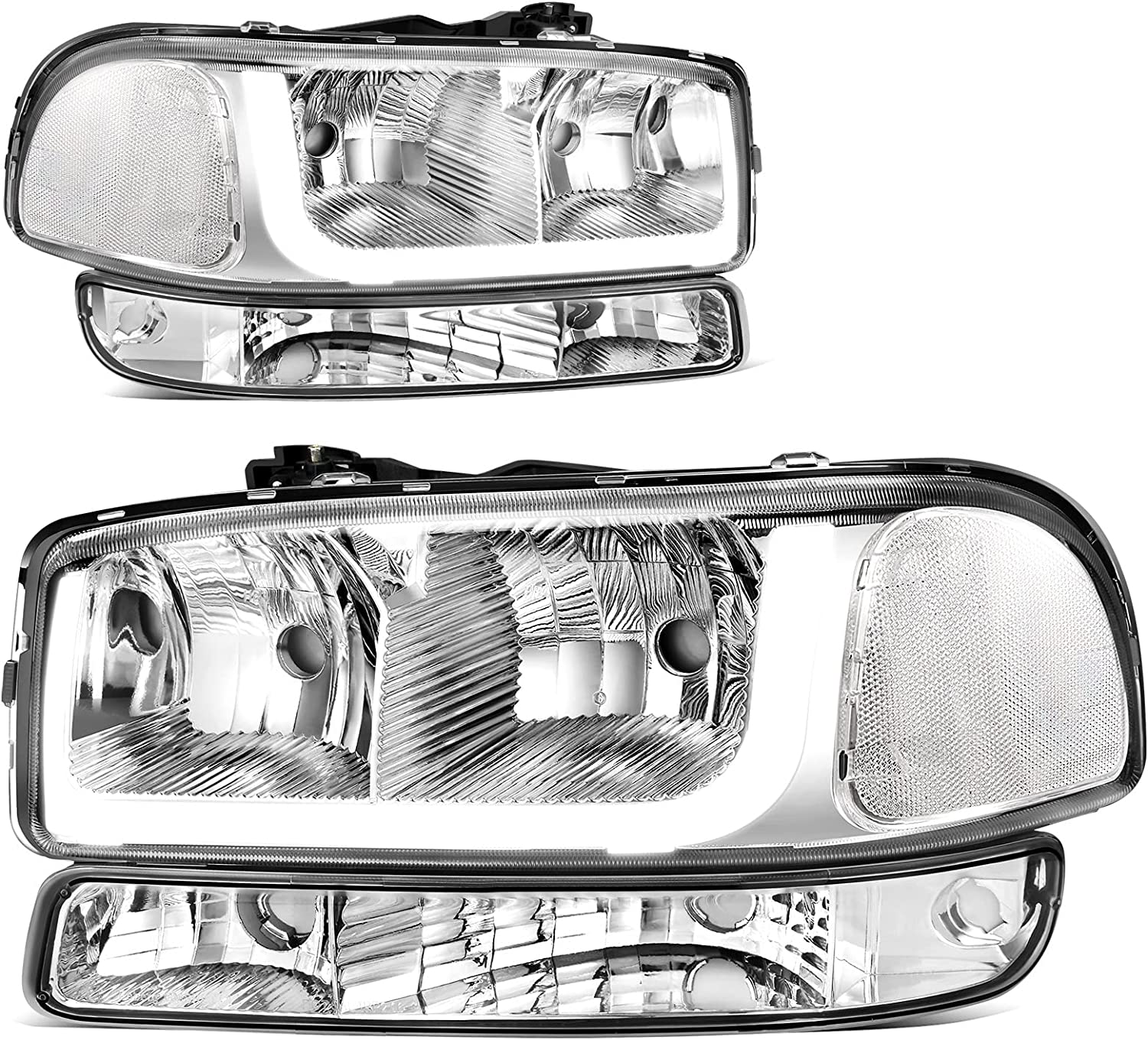 AmeriLite 2013-2015 Altima 4Dr Sedan Replacement Headlights Pair Halogen Type - Driver and Passenger Side - JSI Racing 