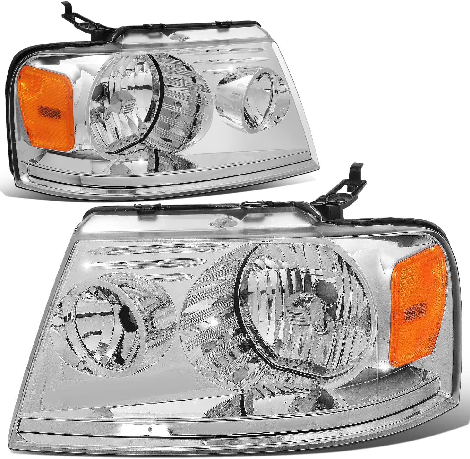 Dna Motoring Hlohf1504cham Headlight Assembly Driver And Passenger Side - JSI Racing 