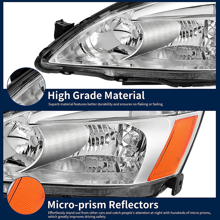 NTXGlow Factory Headlight (03-07 Honda Accord) - JSI Racing 