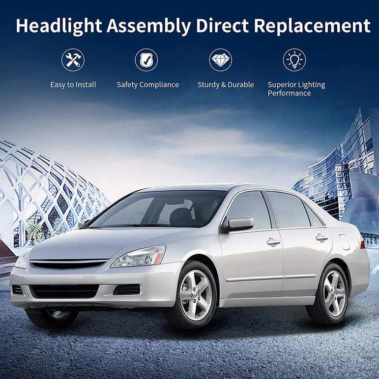 NTXGlow Factory Headlight (03-07 Honda Accord) - JSI Racing 