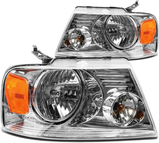 Dna Motoring Hlohf1504cham Headlight Assembly Driver And Passenger Side - JSI Racing 