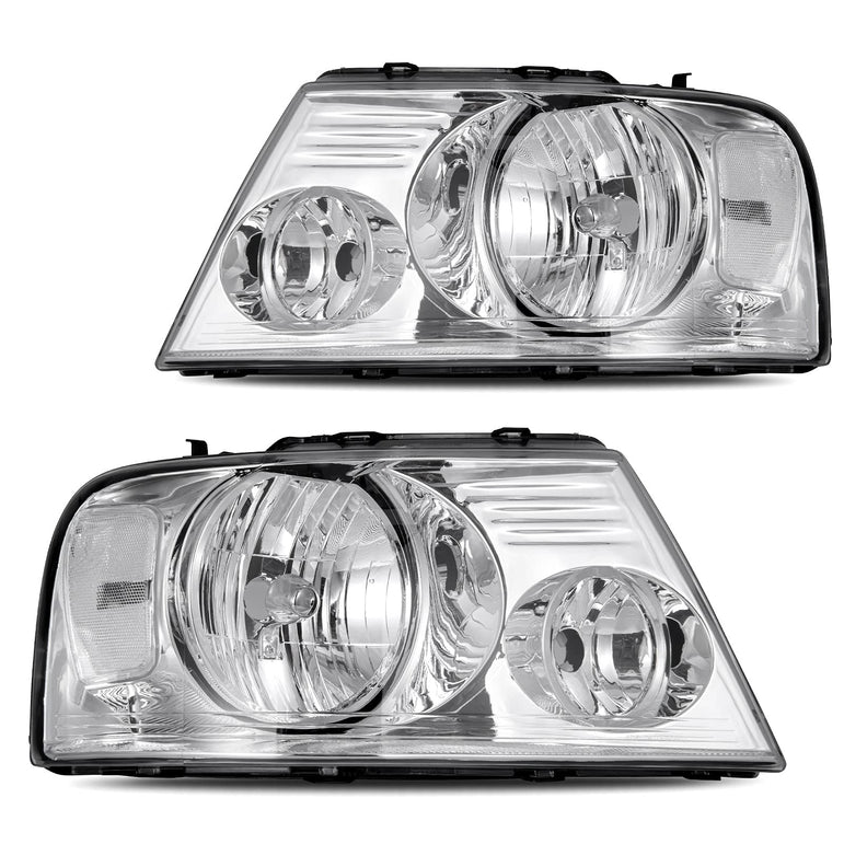 2004-2008 Ford F150 Headlights Chrome Housing Reflector - JSI Racing 
