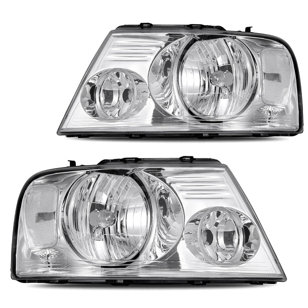2004-2008 Ford F150 Headlights Chrome Housing Reflector - JSI Racing 