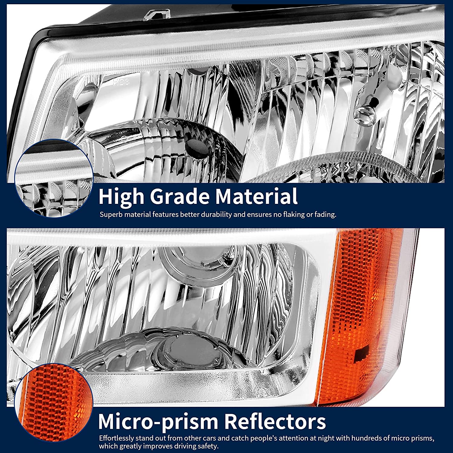 AutoSAVER88 Compatible Headlight Assembly (Not Compatible with Body Cladding Models) - JSI Racing 