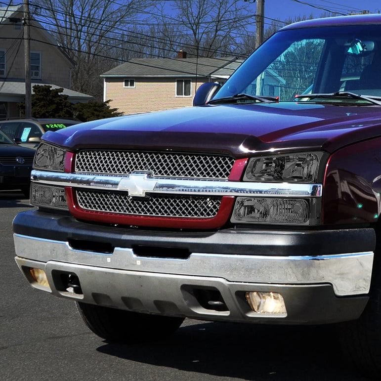 DNA Motoring, HL-OH-CS03-4P-SM-AM, Driver and Passenger Side Headlight Assembly. - JSI Racing 