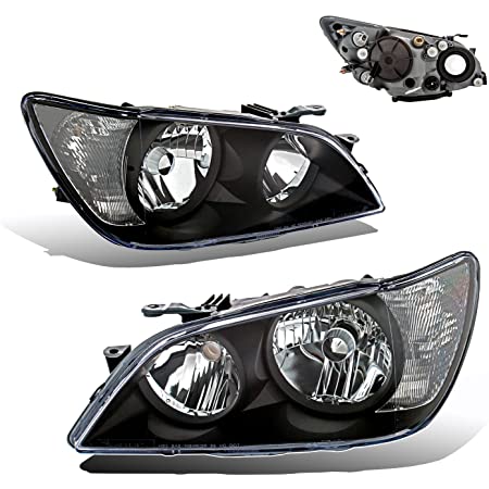 2001-2005 Lexus Is300 Black Housing Clear Marker Headlights - JSI Racing 