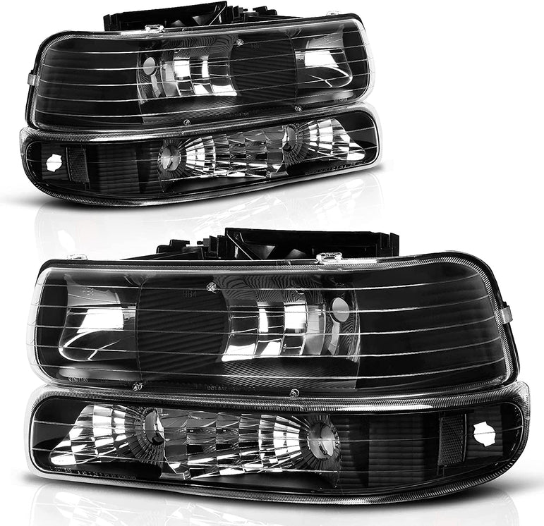 NTXGLOW Headlight Assembly (1999–2002 Chevrolet Silverado & 2000–2006 Tahoe / Suburban) - JSI Racing 