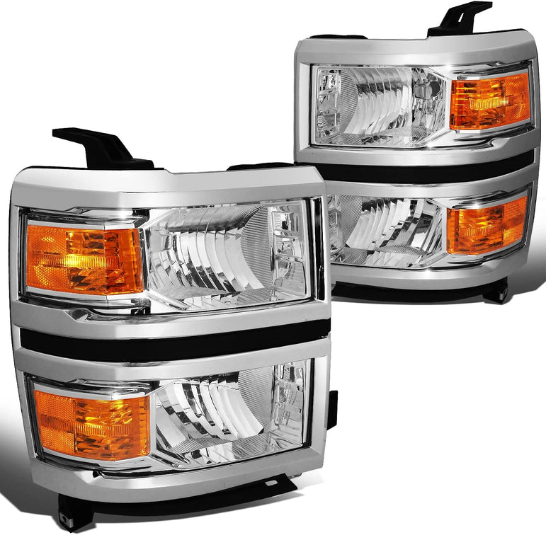 DNA Motoring HL-OH-034-CH-AM Headlight Assembly (Driver and Passenger Side) - JSI Racing 
