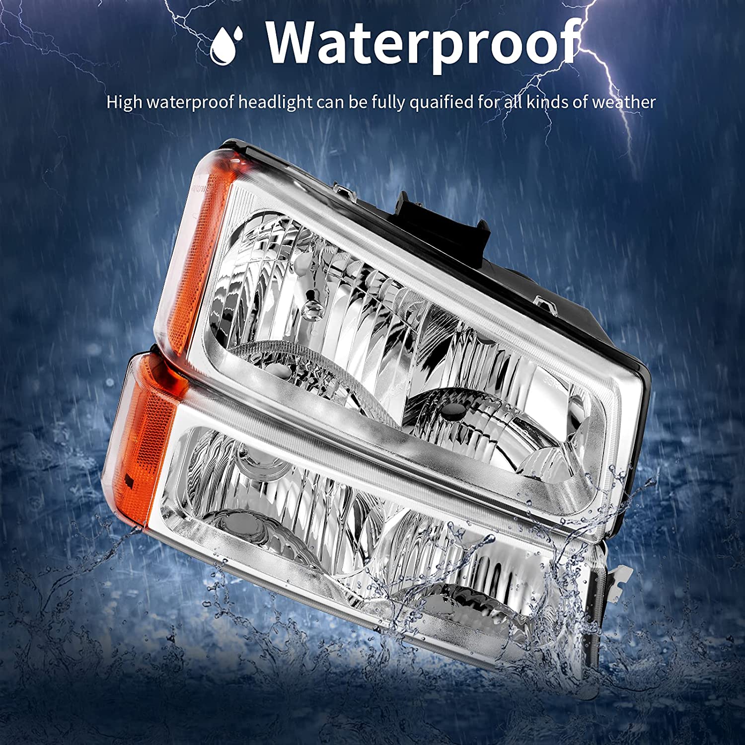 AutoSAVER88 Compatible Headlight Assembly (Not Compatible with Body Cladding Models) - JSI Racing 
