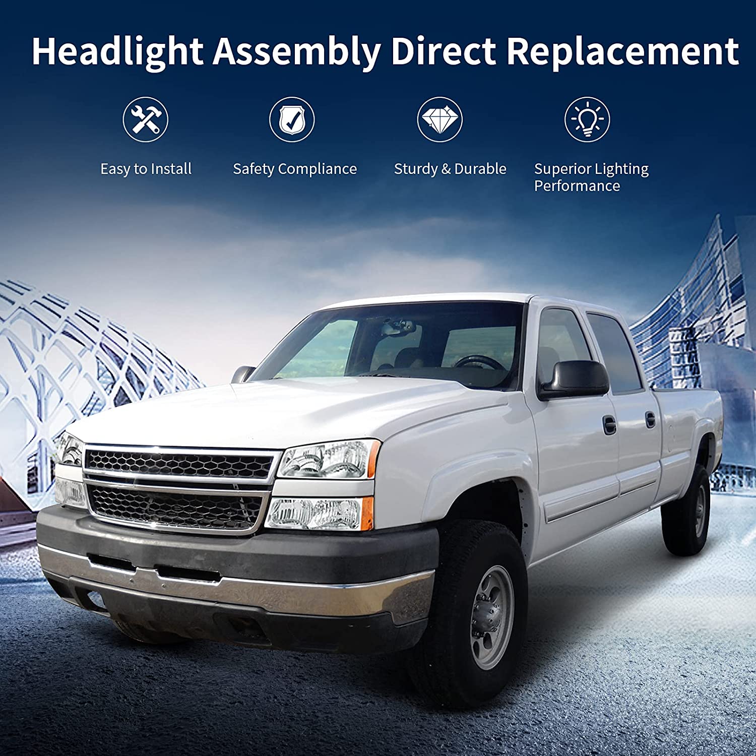 AutoSAVER88 Compatible Headlight Assembly (Not Compatible with Body Cladding Models) - JSI Racing 