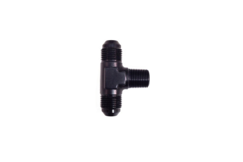 RaceFlux 1/8'' NPT to 2x AN Male Branch Tee Fitting