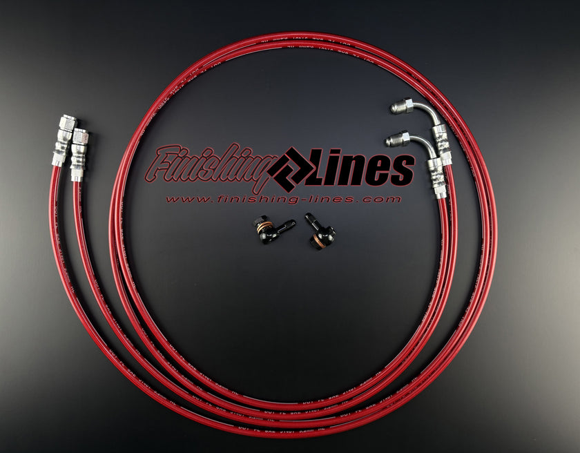 Finishing Lines 8th/9th Gen Civic Turbo Brake Line Relocation Kit - JSI Racing 