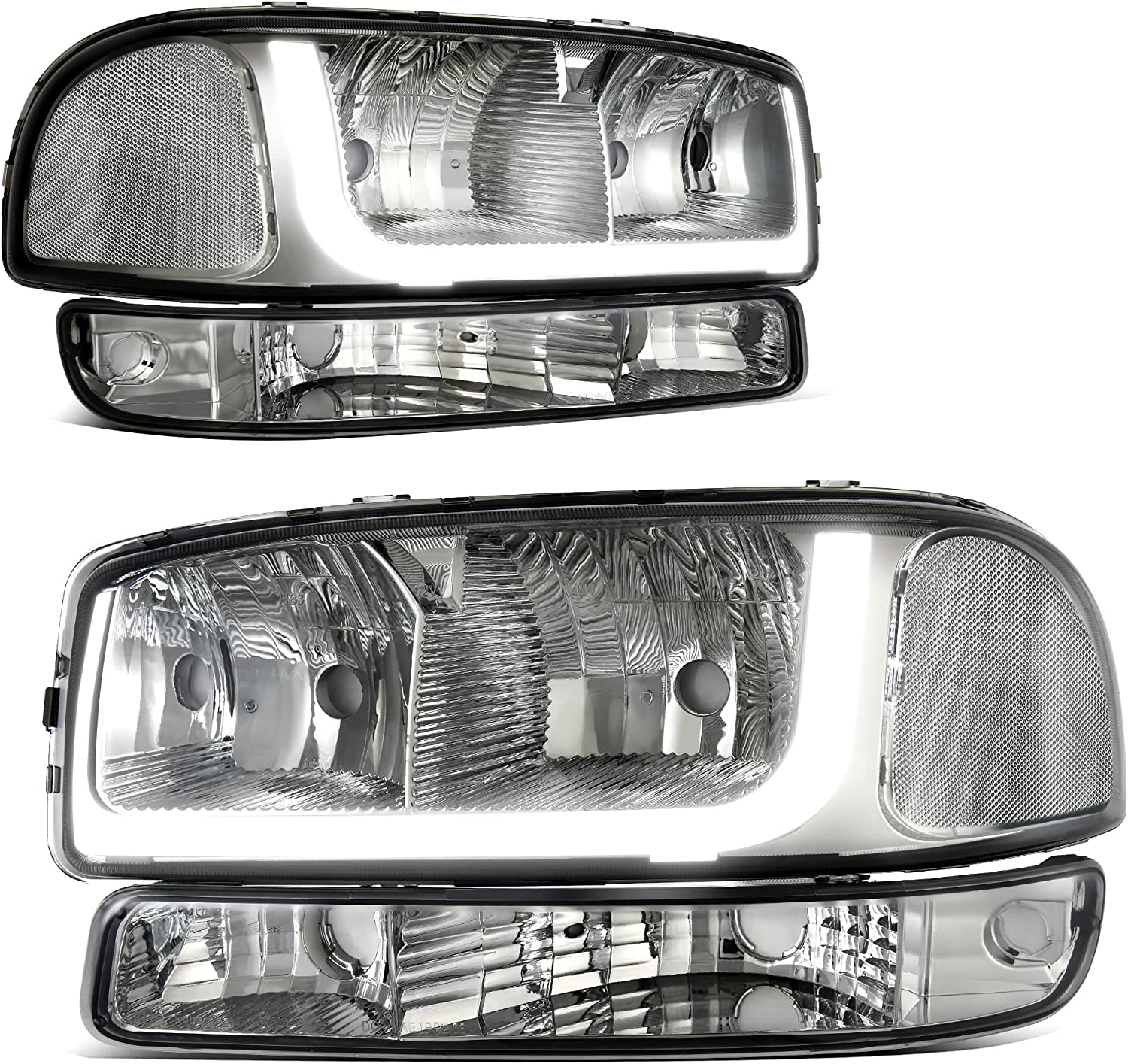 AmeriLite 2013-2015 Altima 4Dr Sedan Replacement Headlights Pair Halogen Type - Driver and Passenger Side - JSI Racing 