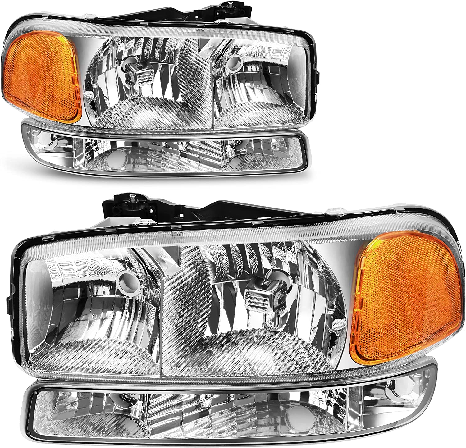 AmeriLite 2013-2015 Altima 4Dr Sedan Replacement Headlights Pair Halogen Type - Driver and Passenger Side - JSI Racing 