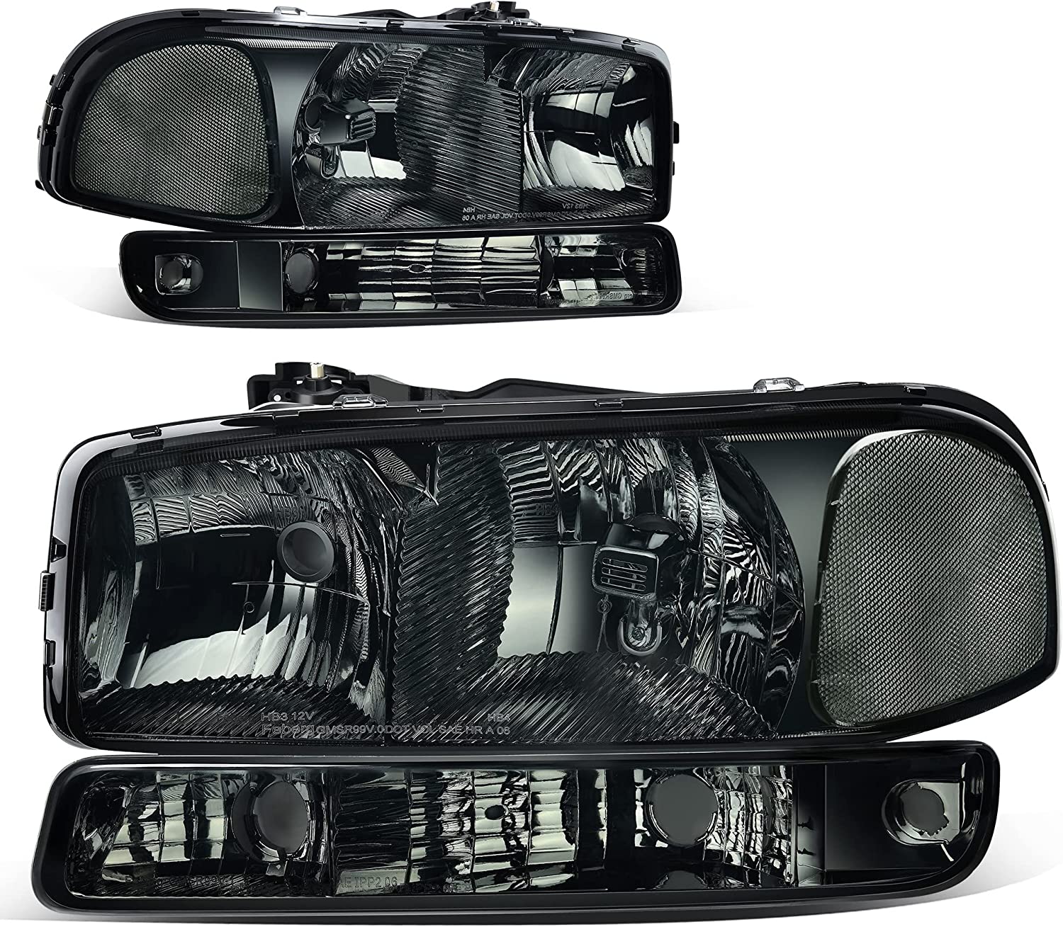 AmeriLite 2013-2015 Altima 4Dr Sedan Replacement Headlights Pair Halogen Type - Driver and Passenger Side - JSI Racing 
