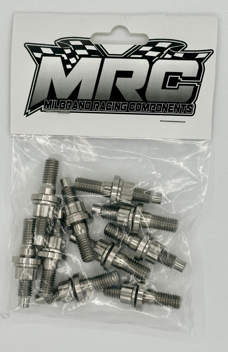 MRC Racing Components Honda B,D,F,H,J Series/Chevy Ecotec 45mm Raw Titanium Exhaust/Intake Stud Kit MRC Racing Components
