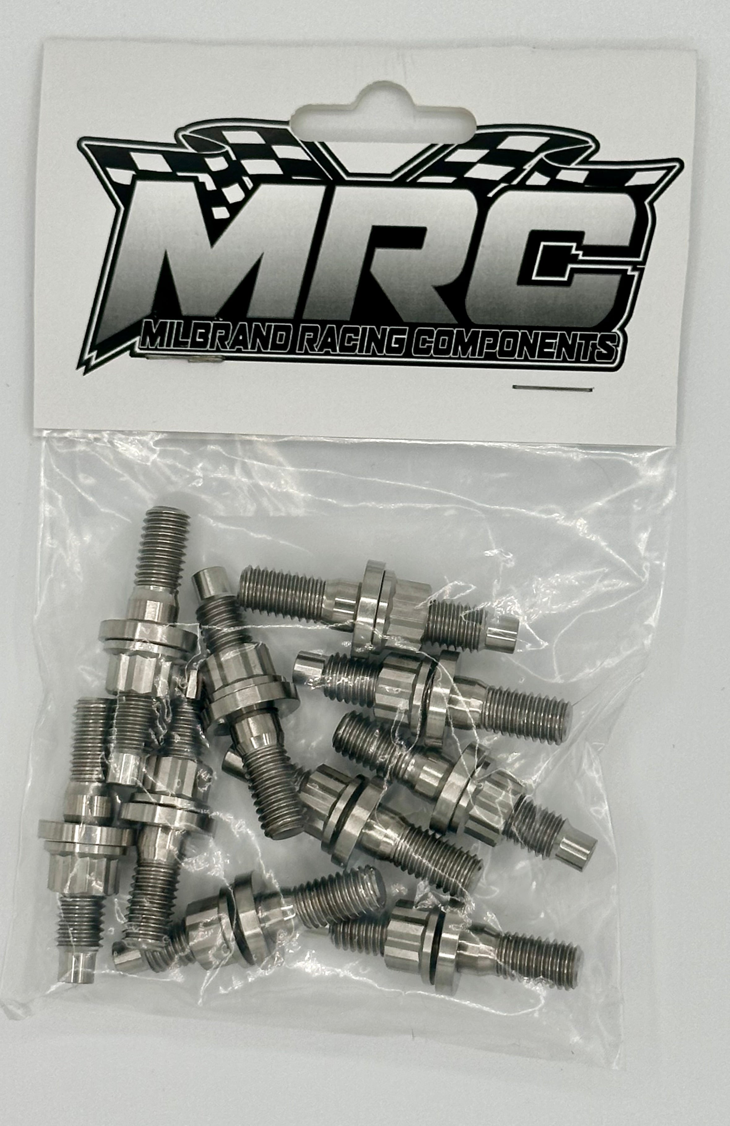 MRC Racing Components Honda B,D,F,H,J Series/Chevy Ecotec 45mm Raw Titanium Exhaust/Intake Stud Kit MRC Racing Components