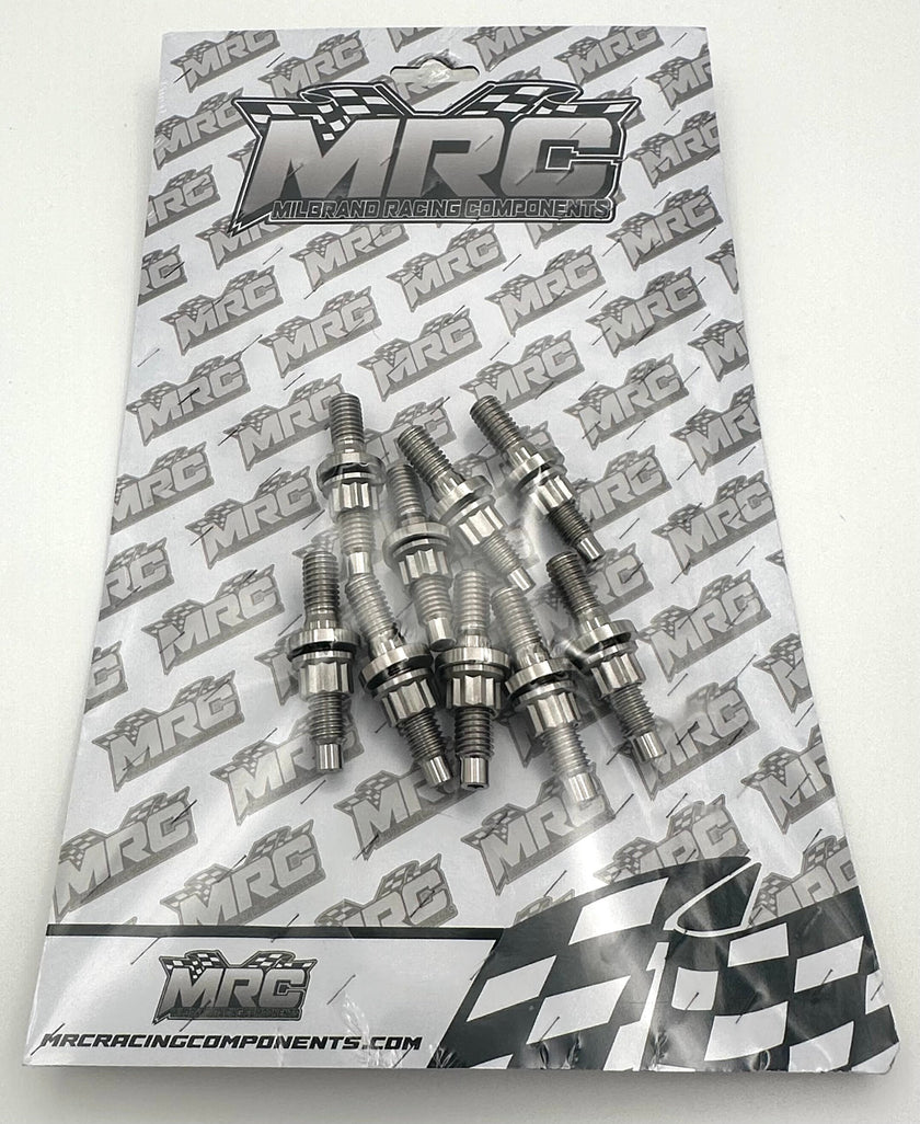 MRC Racing Components Honda B,D,F,H,J Series/Chevy Ecotec 45mm Raw Titanium Exhaust/Intake Stud Kit MRC Racing Components