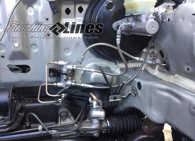 Finishing Lines DC Integra Mini-Tuck Brake Line Kit – Stock Master Cylinder (98–01) - JSI Racing 