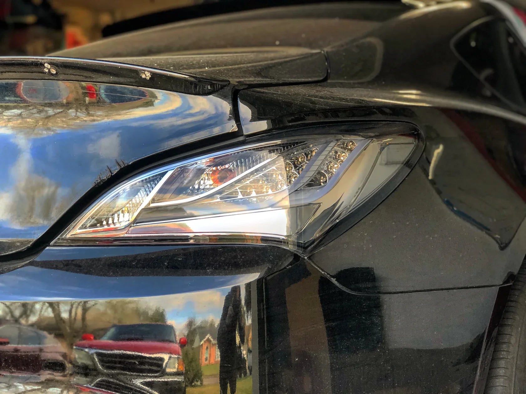 NTXGlow CLEAR Eagle Eye Tail Lights (2010-2016 Hyundai Genesis Coupe) - smoked lens - JSI Racing 