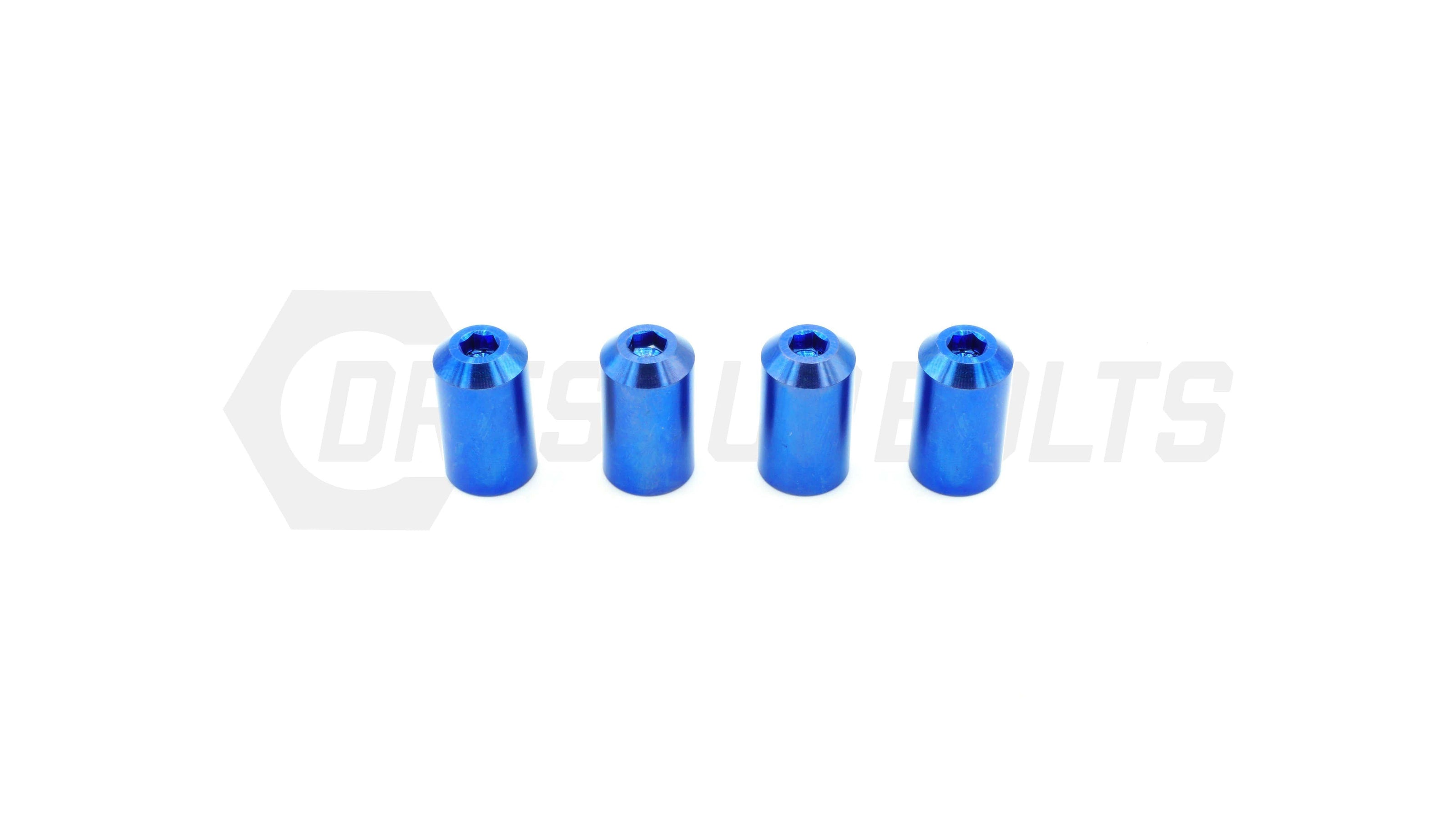 Dress Up Bolts Bullet Titanium Valve Stem Caps - Set of 4 - JSI Racing 