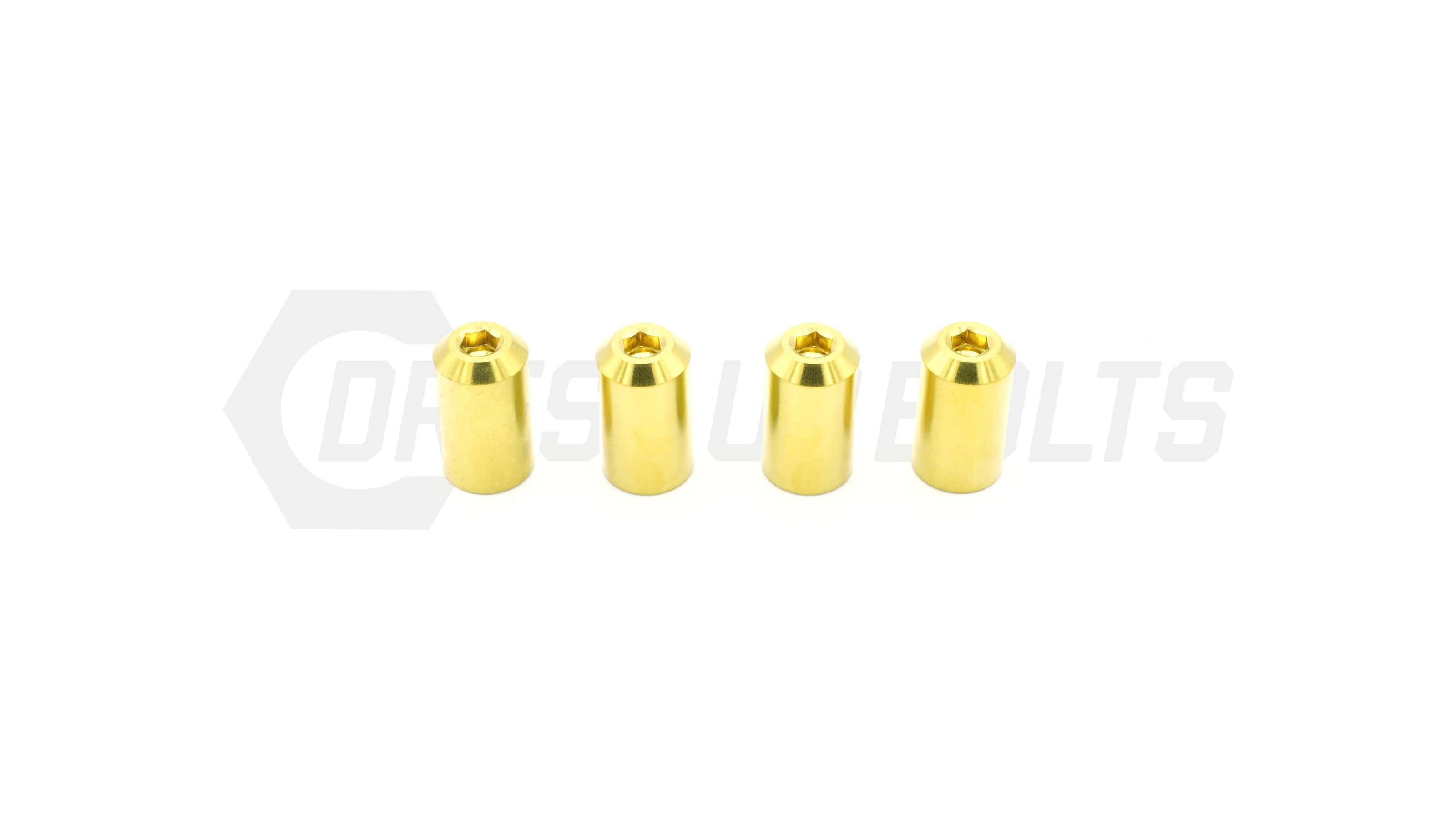 Dress Up Bolts Bullet Titanium Valve Stem Caps - Set of 4 - JSI Racing 