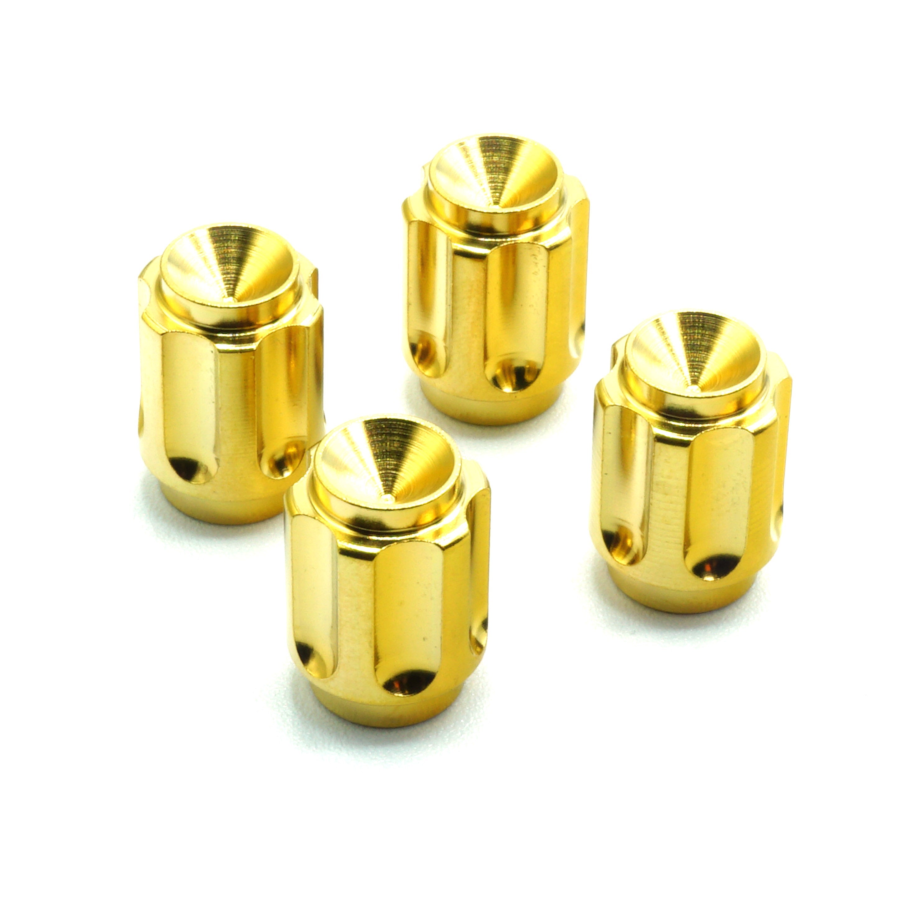 Dress Up Bolts Gear Titanium Valve Stem Caps - Set of 4 - JSI Racing 